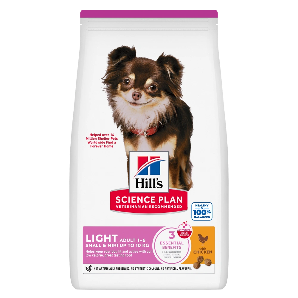 Hill's Science Plan Adult Light Small & Mini Pollo 1,5 kg Pienso para Perros al mejor precio -Todoanimal.es