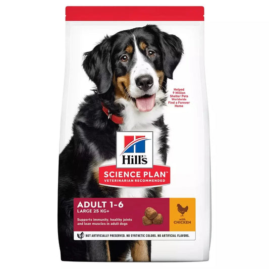 Hill's Science Plan Adult Razas Grandes Pollo Pienso para Perros al mejor precio -Todoanimal.es