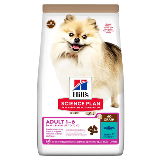 Hill's Science Plan Adult Small & Mini No Grain Atún Pienso para Perros al mejor precio -Todoanimal.es