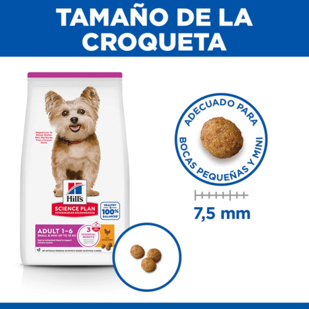 Hill's Science Plan Adult Small y Mini Pollo 1,5 kg Pienso para Perros al mejor precio -Todoanimal.es