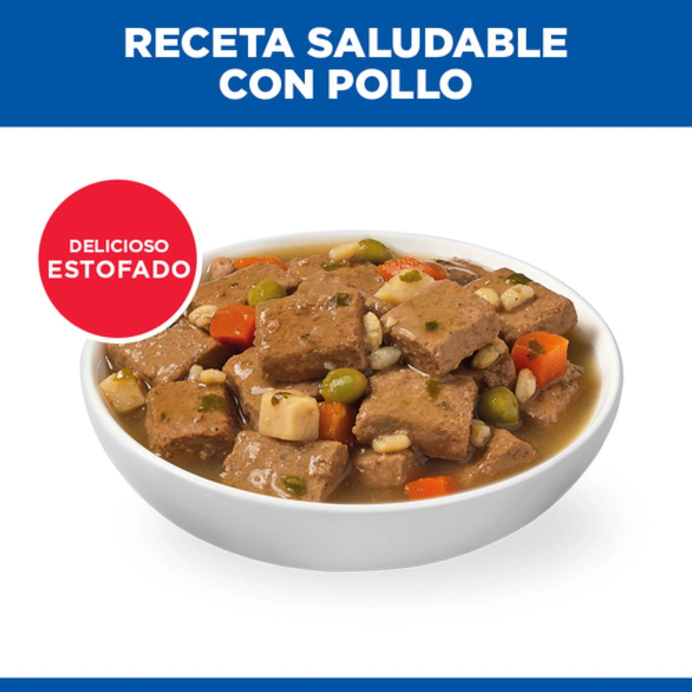 Hill's Science Plan Canine Adult Estofado con Pollo y Verduras Comida Húmeda para Perros 363g al mejor precio -Todoanimal.es