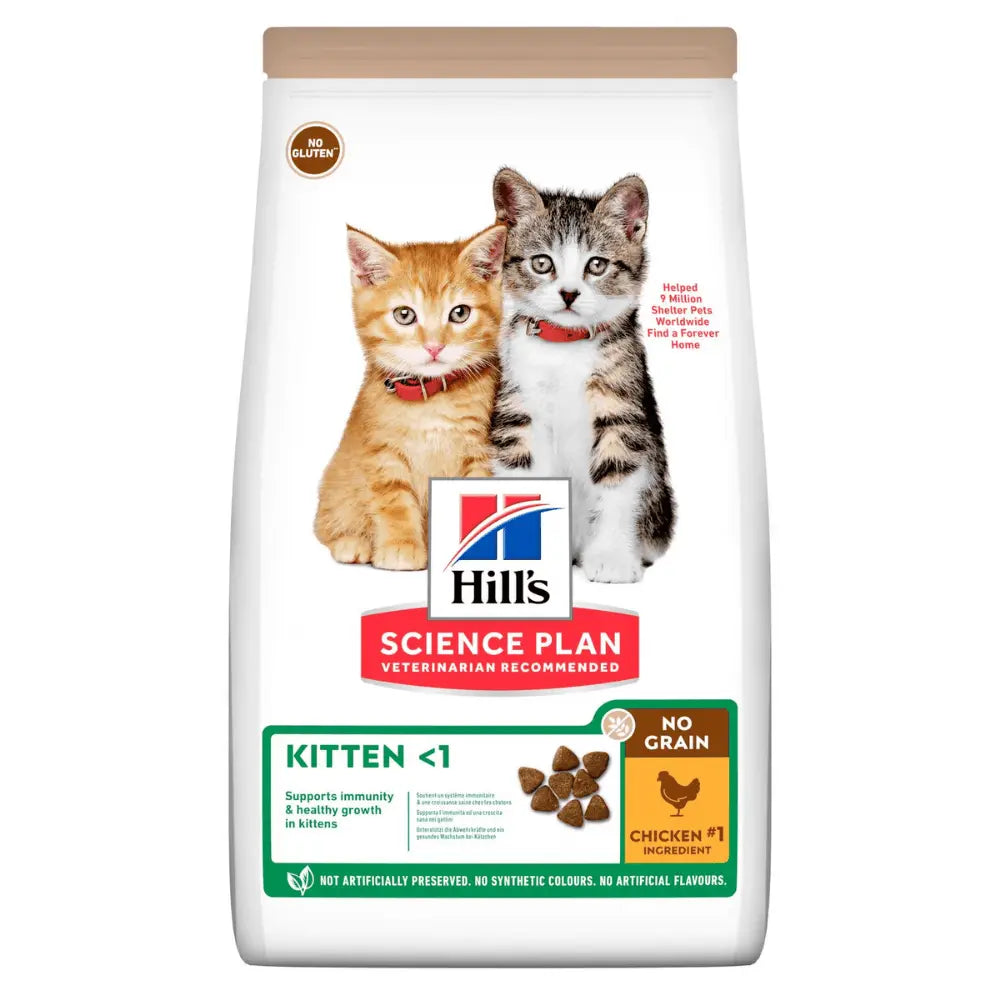 Hill's Science Plan Kitten No Grain Pollo Pienso Sin Cereales para Gatitos al mejor precio -Todoanimal.es