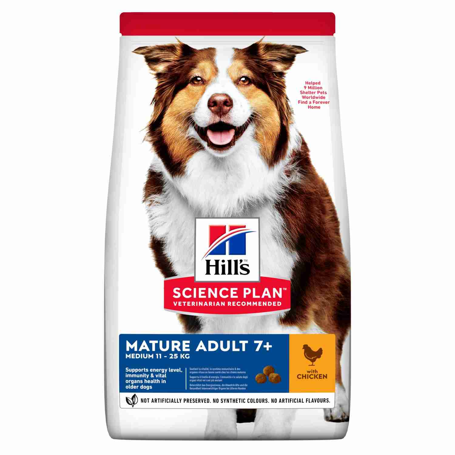Hill's Science Plan Mature Adult 7+ Medium Pollo Pienso para Perros al mejor precio -Todoanimal.es