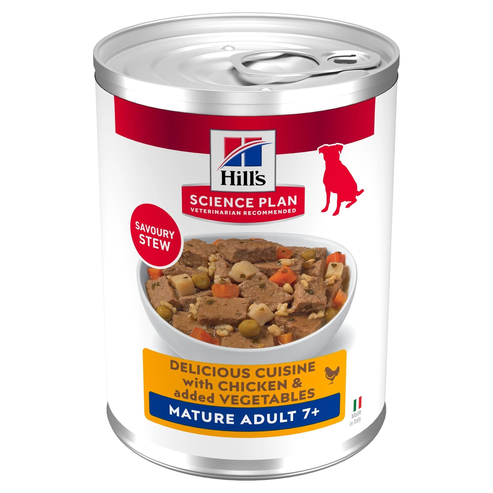 Hill's Science Plan Mature Adult Estofado con Pollo y Verduras Lata Húmeda para Perros al mejor precio -Todoanimal.es