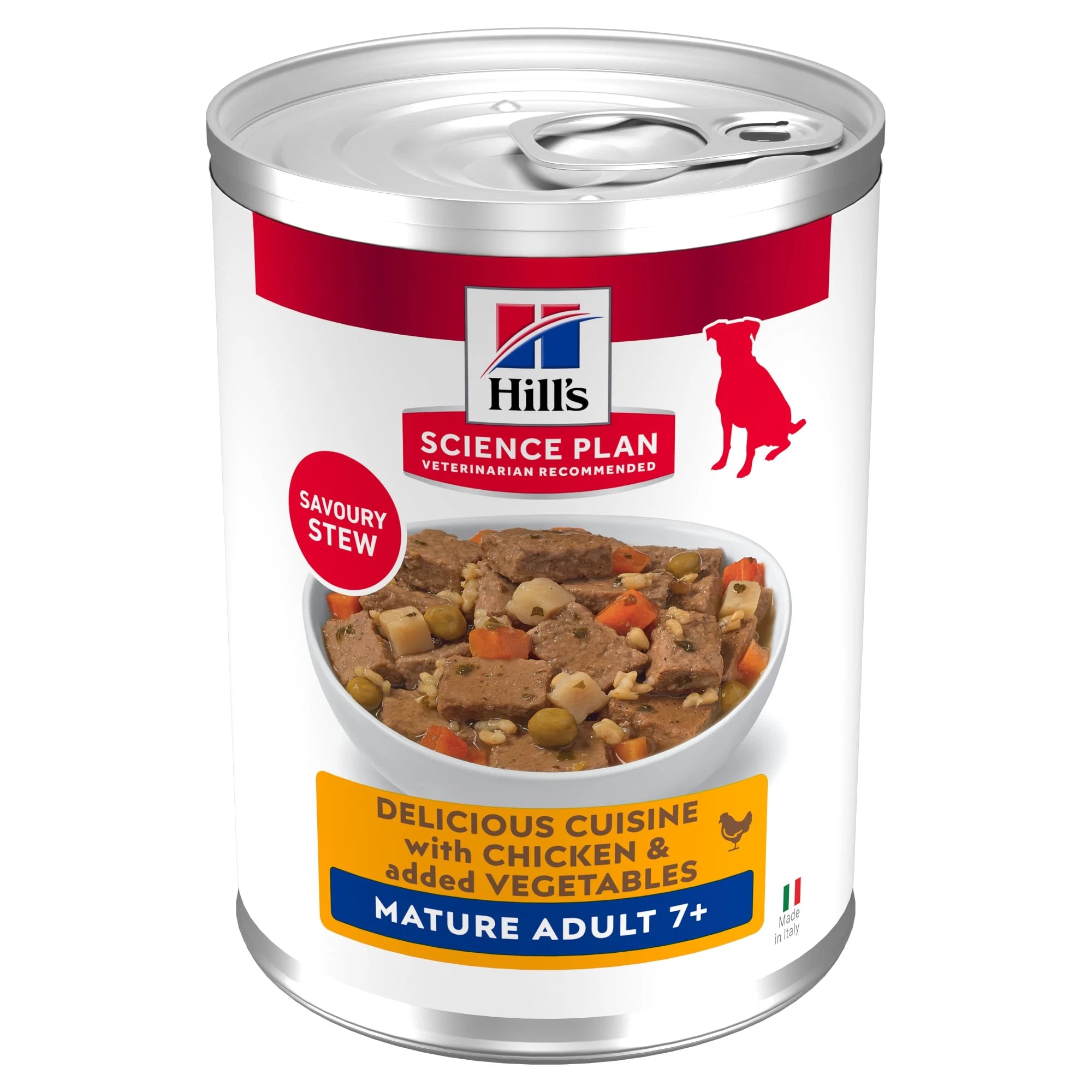 Hill's Science Plan Mature Adult Estofado con Pollo y Verduras Lata Húmeda para Perros al mejor precio -Todoanimal.es