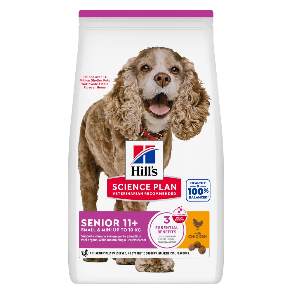 Hill's Senior 11+ Small & Mini Science Plan 1,5 kg con pollo Pienso para Perros al mejor precio -Todoanimal.es