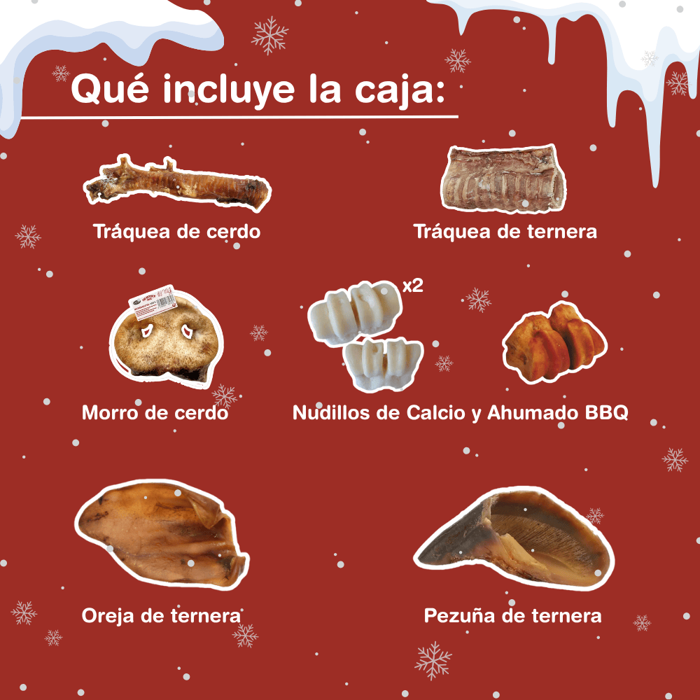 Hobbit Alf Caja Regalo Navidad Christmas Dog Paradise | Snacks Naturales para Perros al mejor precio -Todoanimal.es