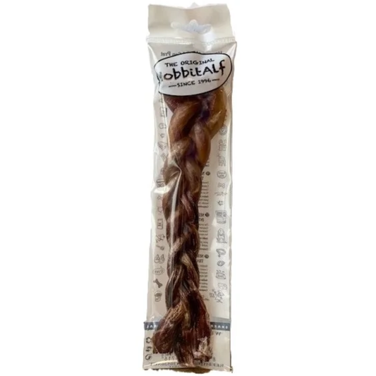 Hobbit Nervio de Cerdo Trenzado 30 cm al mejor precio -Todoanimal.es