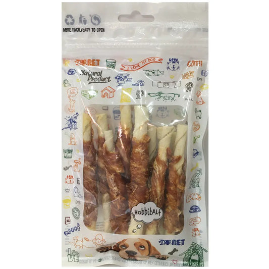 Hobbit Palitos Twist con Pollo Bolsa 100 g al mejor precio -Todoanimal.es