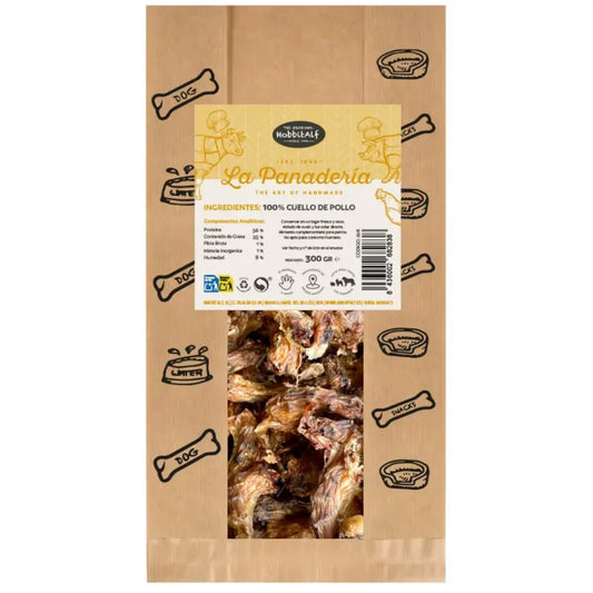 Hobbit Snack La Panaderia Cuellos de Pollo 300 g al mejor precio -Todoanimal.es