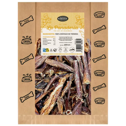 Hobbit Snack La Panadería Esófago de Ternera 300 g al mejor precio -Todoanimal.es
