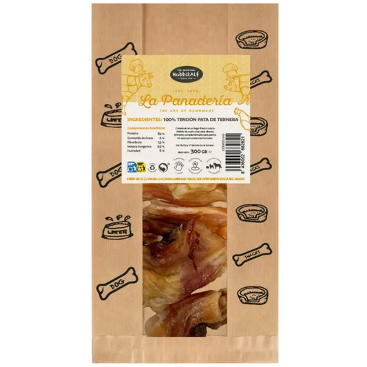 Hobbit Snack La Panaderia Tendón Pata de Ternera 300 g al mejor precio -Todoanimal.es
