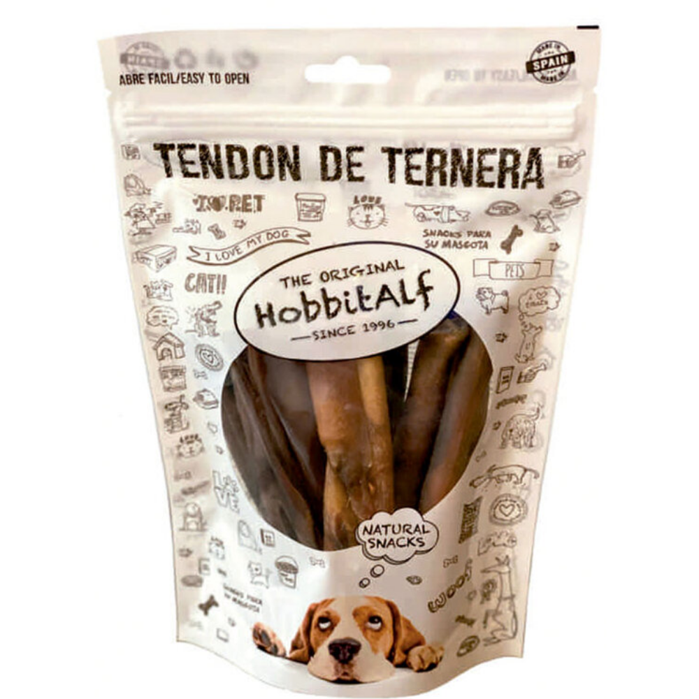 Hobbit Tendón de Ternera Extra 15 cm al mejor precio -Todoanimal.es