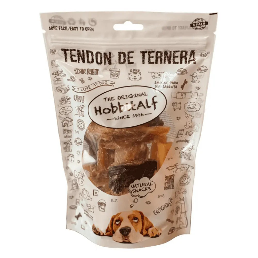 Hobbit Tendón de Ternera Extra Puntas 150 g Snack Natural para Perros al mejor precio -Todoanimal.es