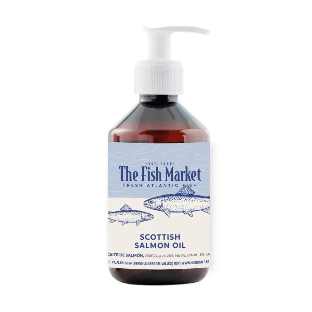 Hobbitalf Aceite de Salmón Omega 3 250 ml - Suplemento Natural para Perros al mejor precio -Todoanimal.es