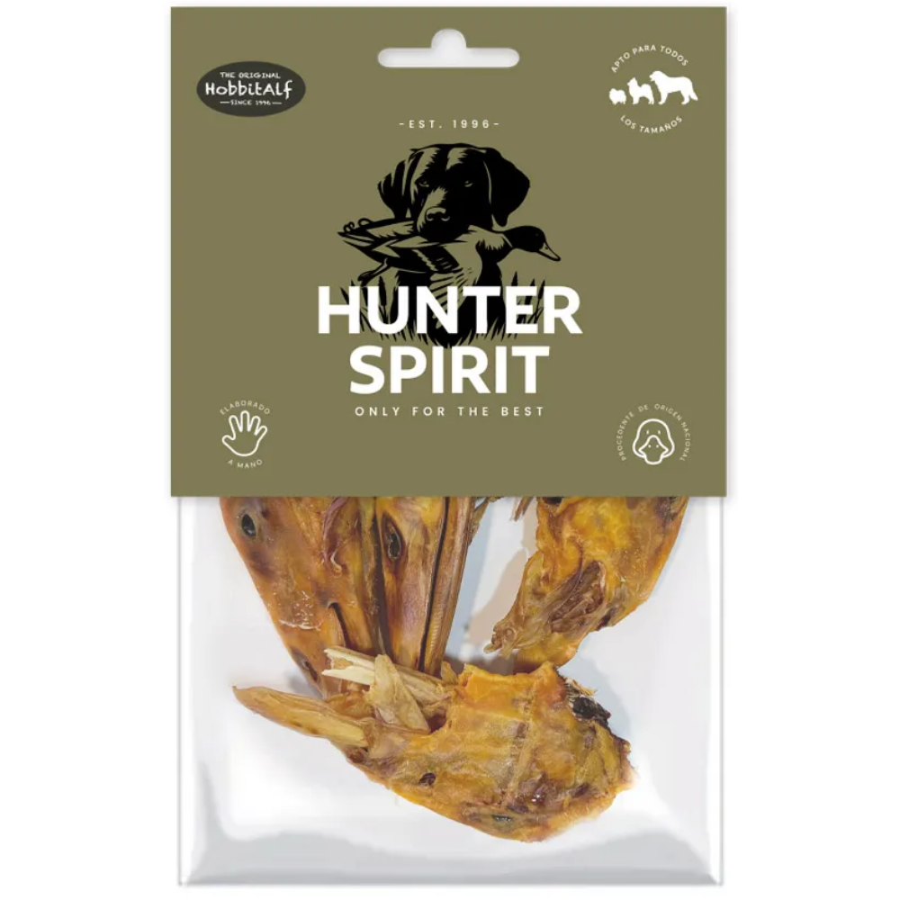 Hobbitalf Cabezas de Pato 150 g - Snack Natural para Perros al mejor precio -Todoanimal.es
