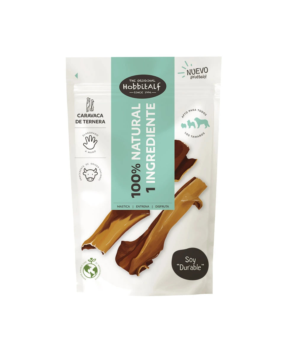 Hobbitalf Caravaca de Ternera 100 g - Snack Natural para Perros al mejor precio -Todoanimal.es