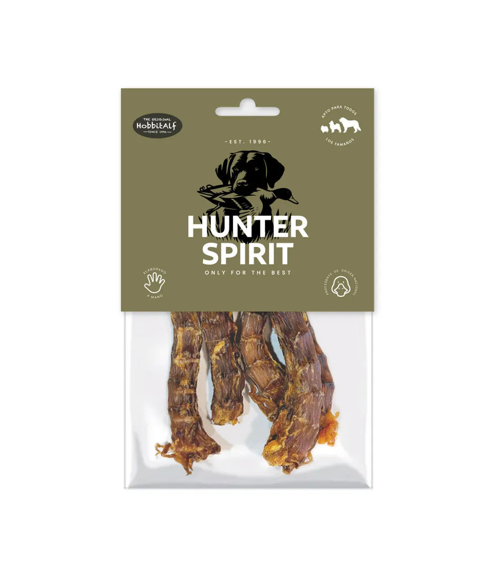 Hobbitalf Cuellos de Pato 150 g - Snack Natural para Perros al mejor precio -Todoanimal.es