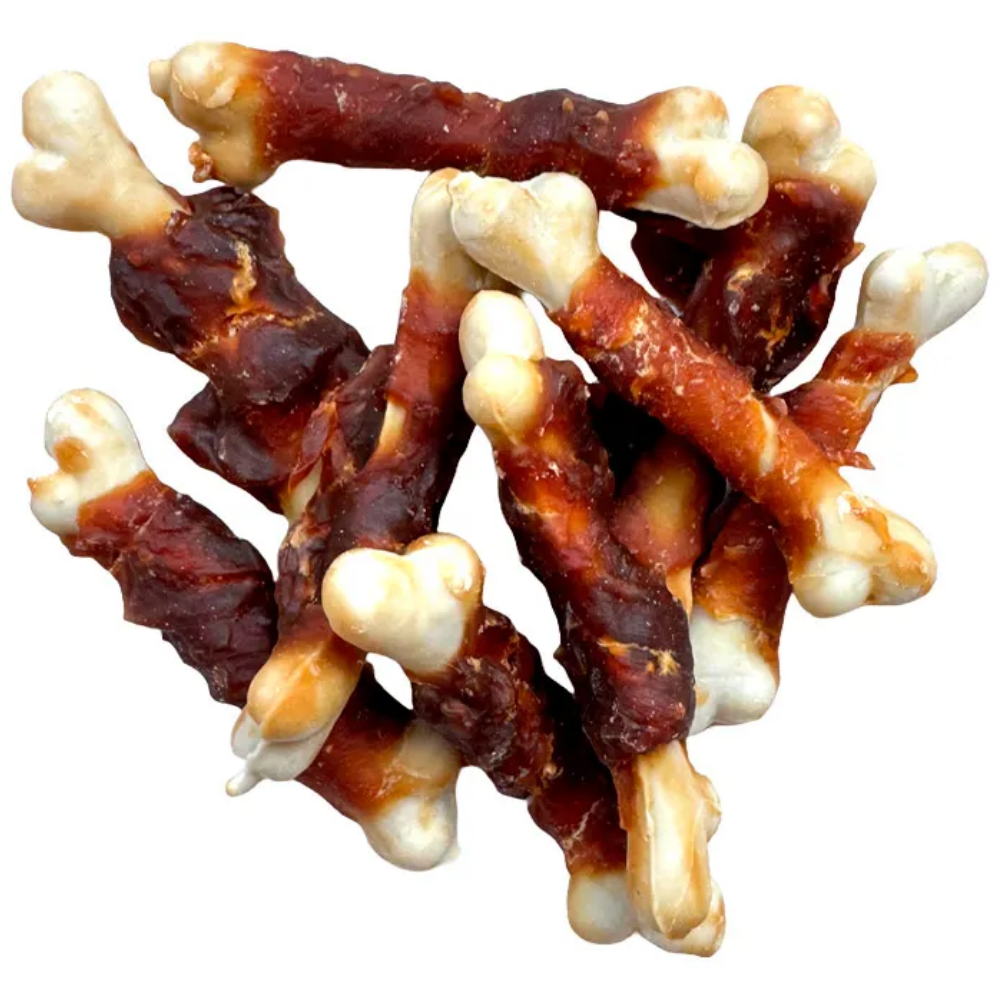 Hobbitalf Huesito de Calcio con Pollo Bolsa 100 g Snack Natural para Perros al mejor precio -Todoanimal.es