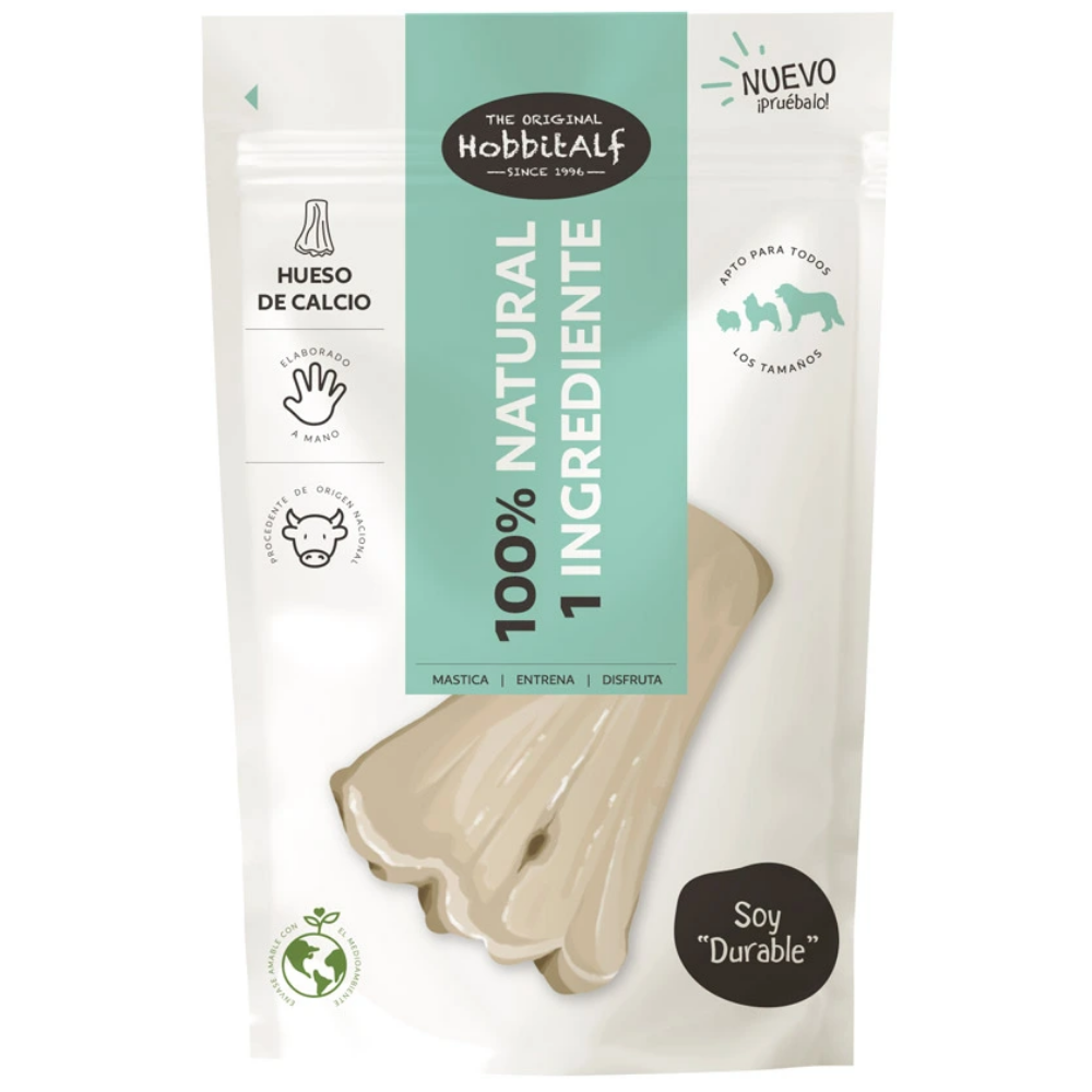 Hobbitalf Hueso Corto de Calcio para Perros 100 g Snack Natural para Perros al mejor precio -Todoanimal.es
