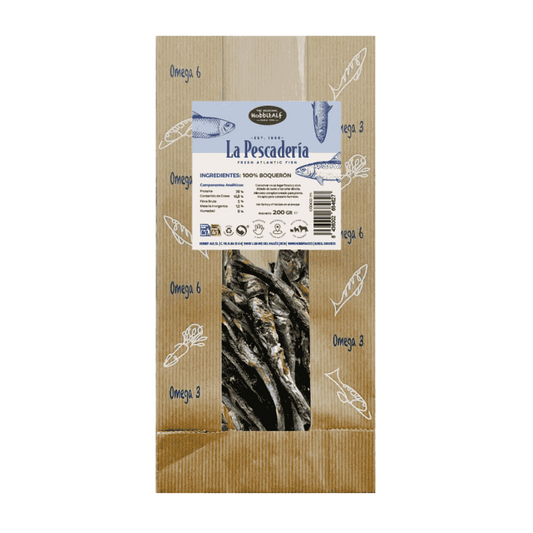 Hobbitalf La Pescadería Boquerones 200 g Snack 100% Natural al mejor precio -Todoanimal.es
