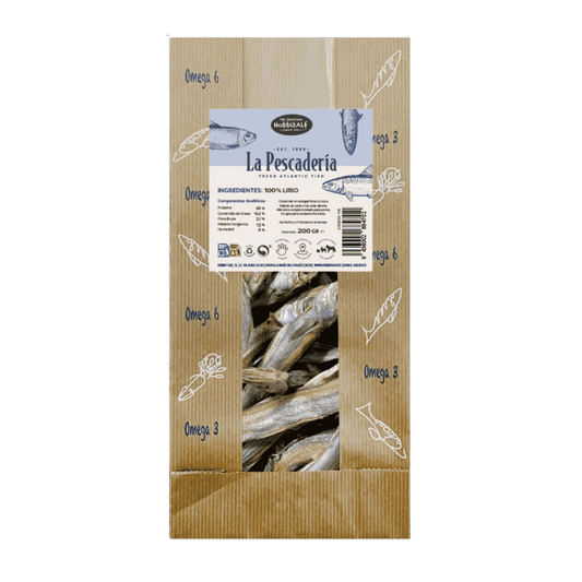 Hobbitalf La Pescadería Lirio 200 g Snack 100% Natural al mejor precio -Todoanimal.es