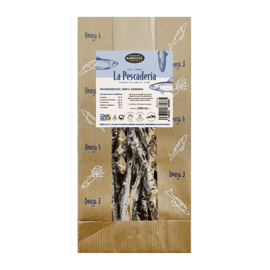 Hobbitalf La Pescadería Sardina 200 g Snack 100% Natural al mejor precio -Todoanimal.es