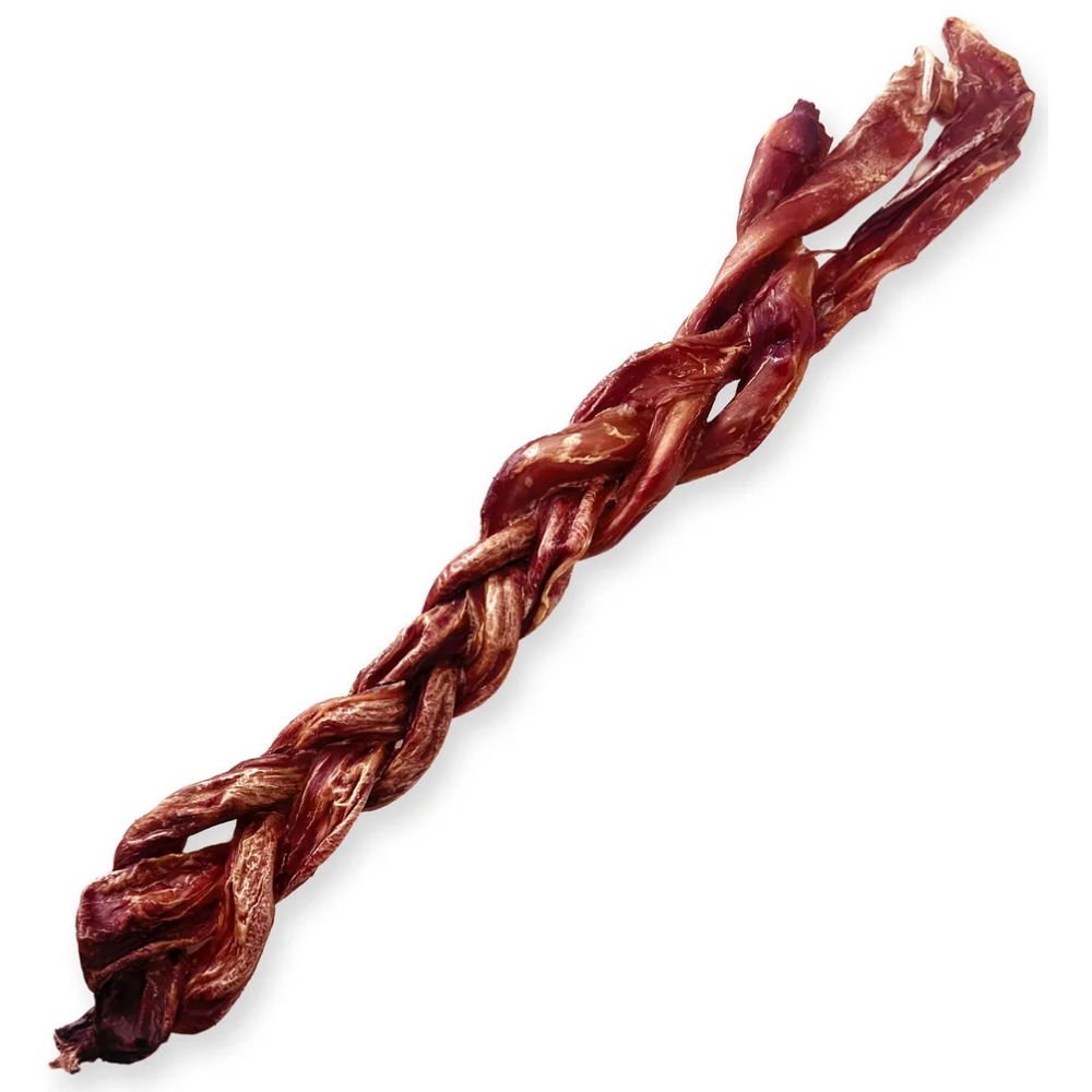 Hobbitalf Nervio de Cerdo Trenzado 30 cm Snack Natural para Perros al mejor precio -Todoanimal.es
