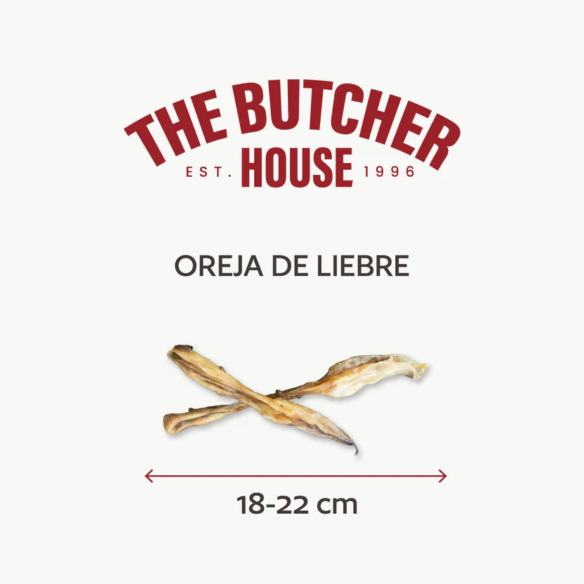Hobbitalf Orejas de Liebre 3 uds Snack Natural para Perros al mejor precio -Todoanimal.es