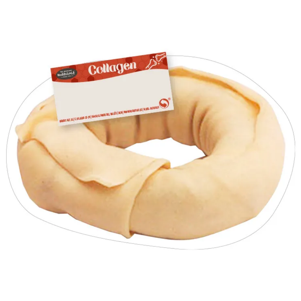 Hobbitalf Rosco de Piel Fluor 10 cm Snack Natural para Perros al mejor precio -Todoanimal.es