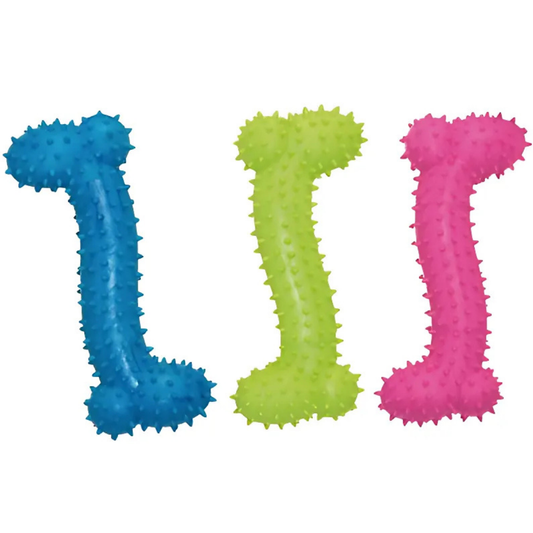 Hueso de Goma con Pinchos 16 cm al mejor precio -Todoanimal.es