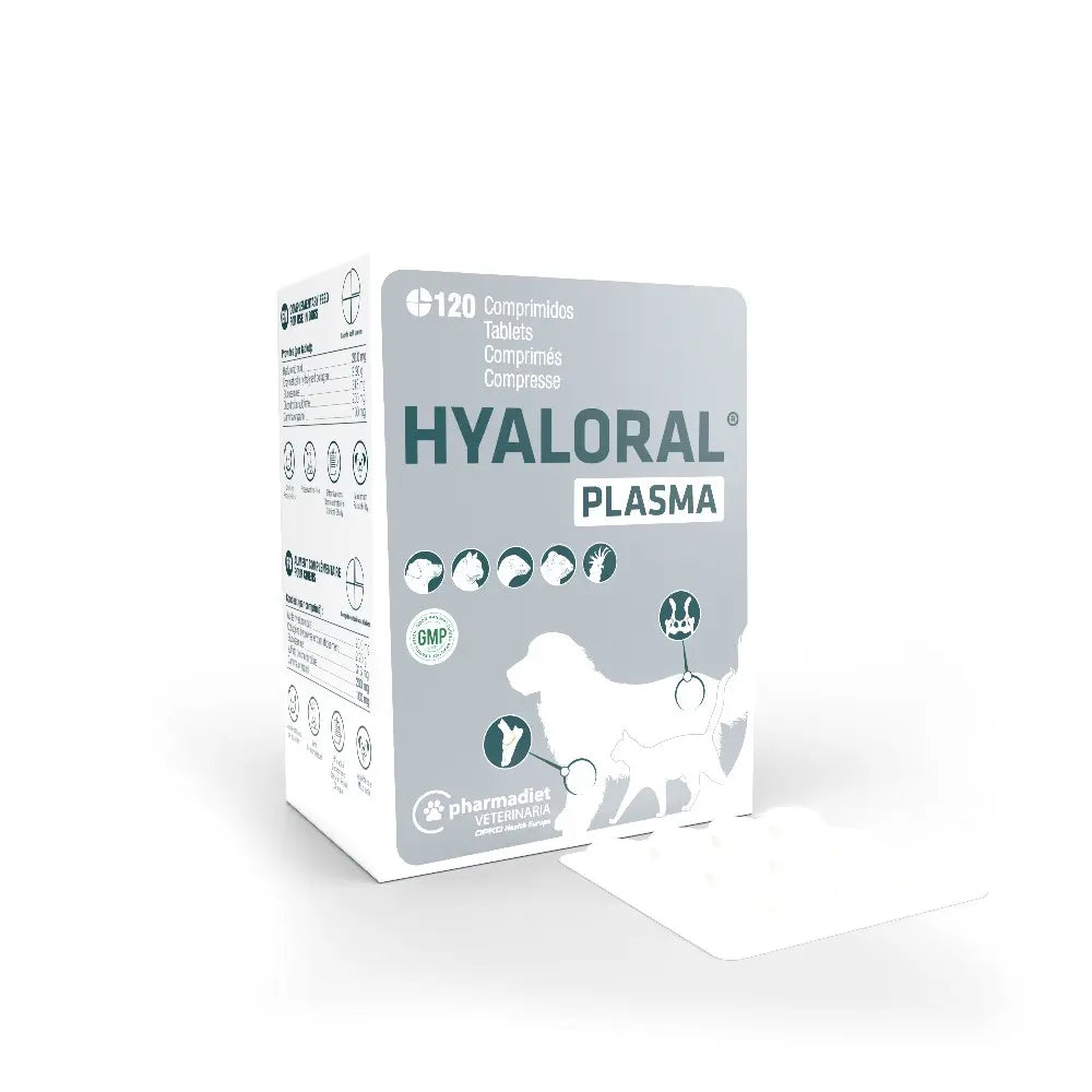 Hyaloral Plasma 120 Comprimidos Condroprotector para Perros Salud Articular al mejor precio -Todoanimal.es