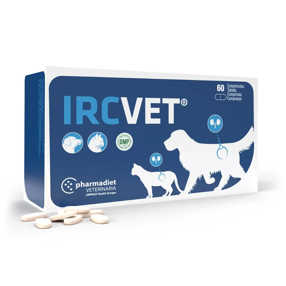 IRCVET 60 Comprimidos para Perros y Gatos con Insuficiencia Renal Crónica Pharmadiet al mejor precio -Todoanimal.es