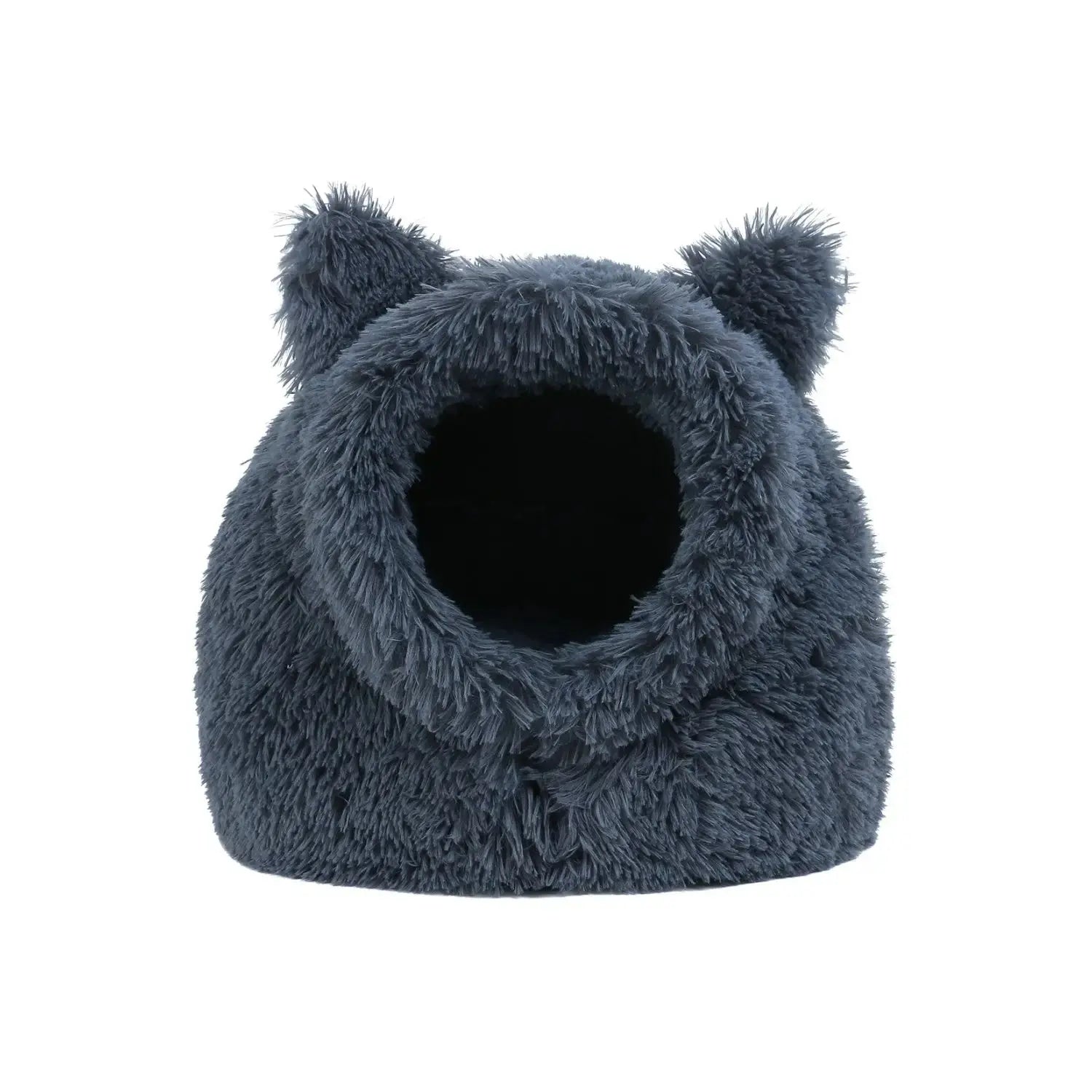 Iglú para Gatos de Tela Gris Acogedor, Tamaño 40x32x42cm - Wouapy WOUAPY