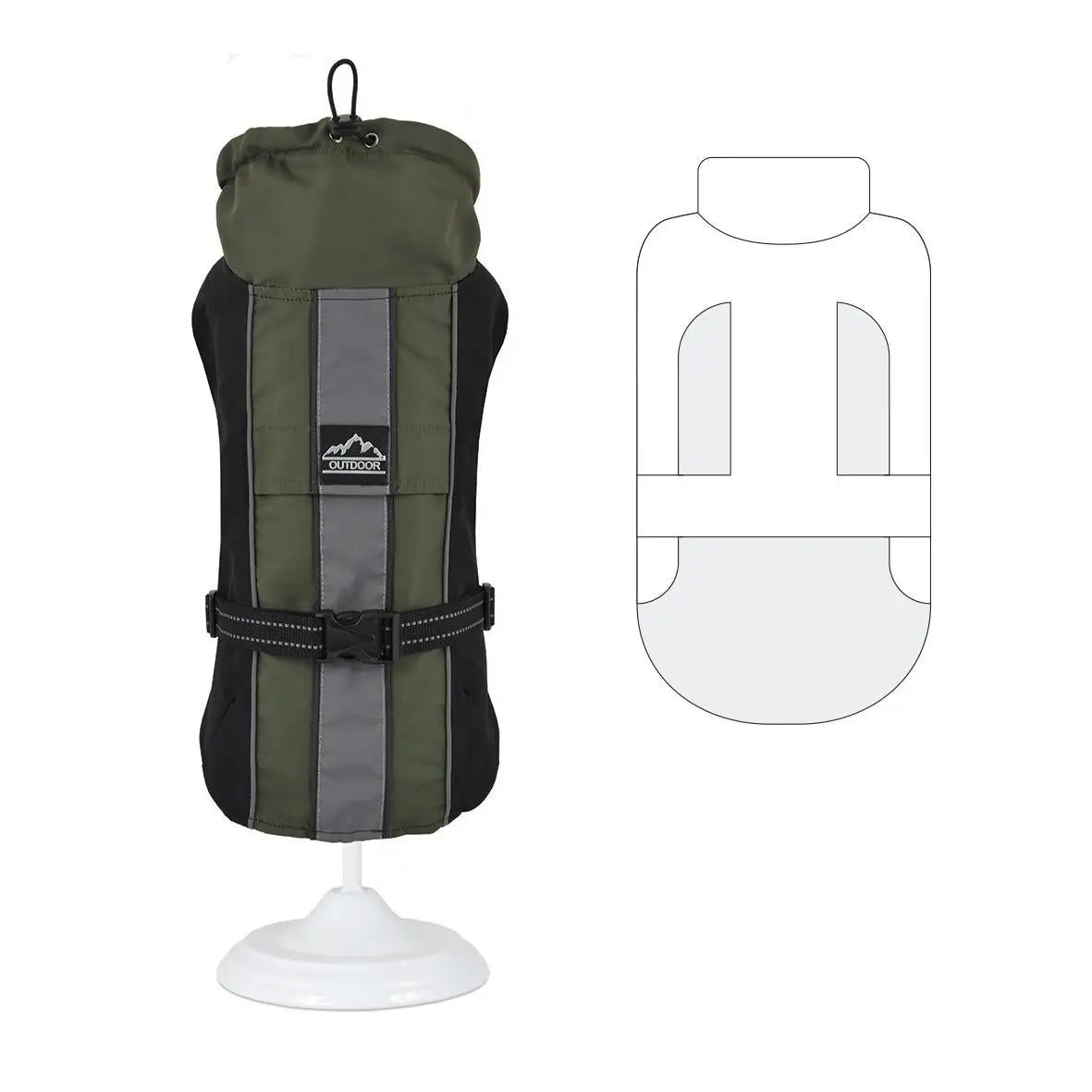 Impermeable Hiking Verde - Precios Más Baratos - Todoanimal