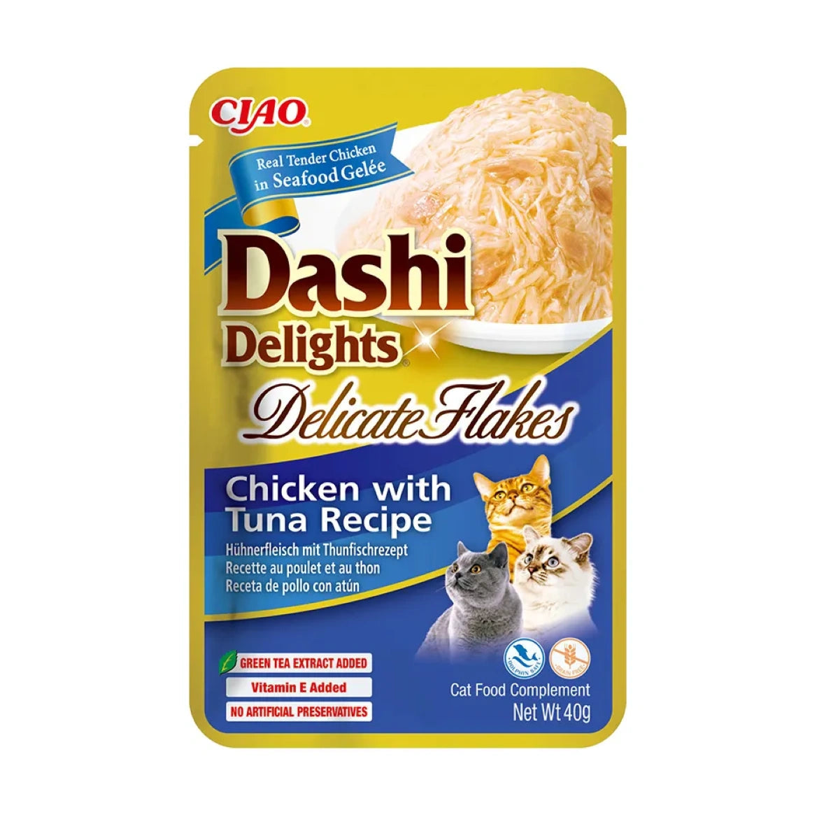 Inaba Dashi Delights Sobre Comida Húmeda para Gatos 40g al mejor precio -Todoanimal.es