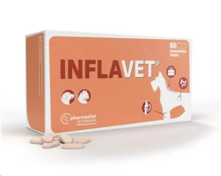 Inflavet 60 Comprimidos (Antiinflamatorio) - Precios Más Baratos - Todoanimal