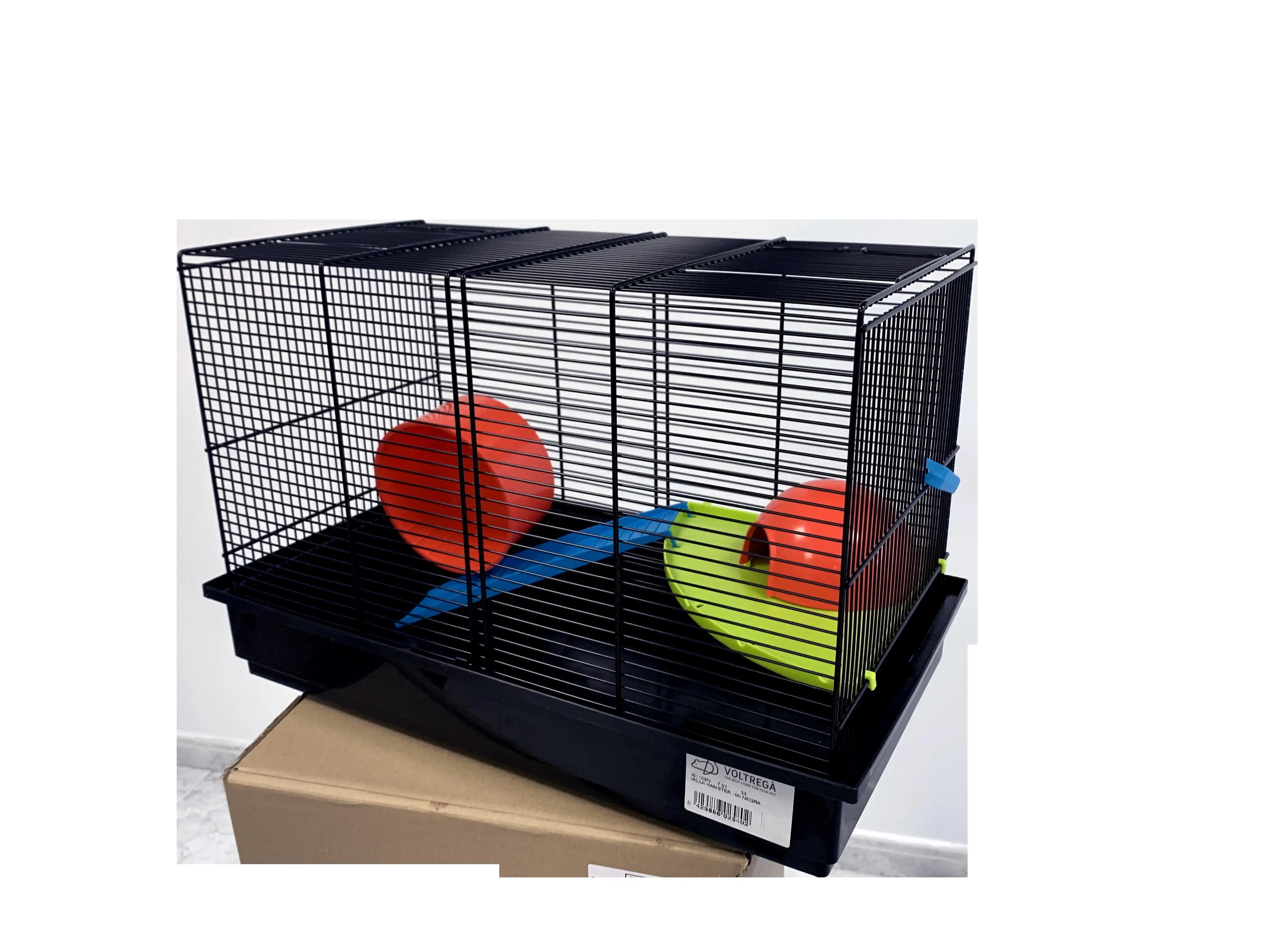 Jaula Hamster 109 Negra (50X28X33 Cm) - Precios Más Baratos - Todoanimal