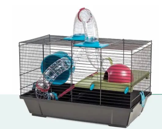 Jaula Hamster 938 Negra (50X28X32 Cm) - Precios Más Baratos - Todoanimal