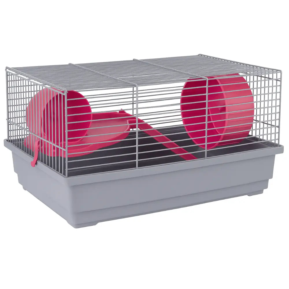 Jaula Hamster Ruso 114 Gris (39X25,5X22 cm) al mejor precio -Todoanimal.es