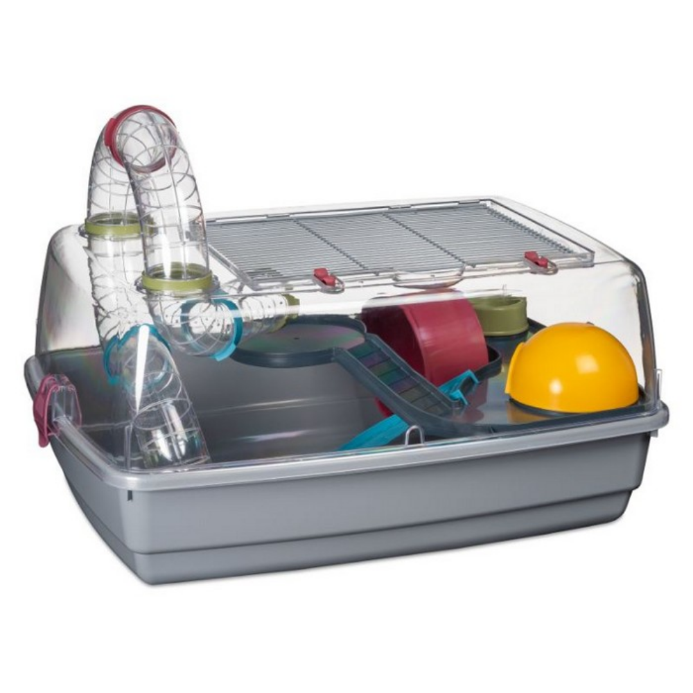 Jaula Hamster Ruso 183 Gris al mejor precio -Todoanimal.es