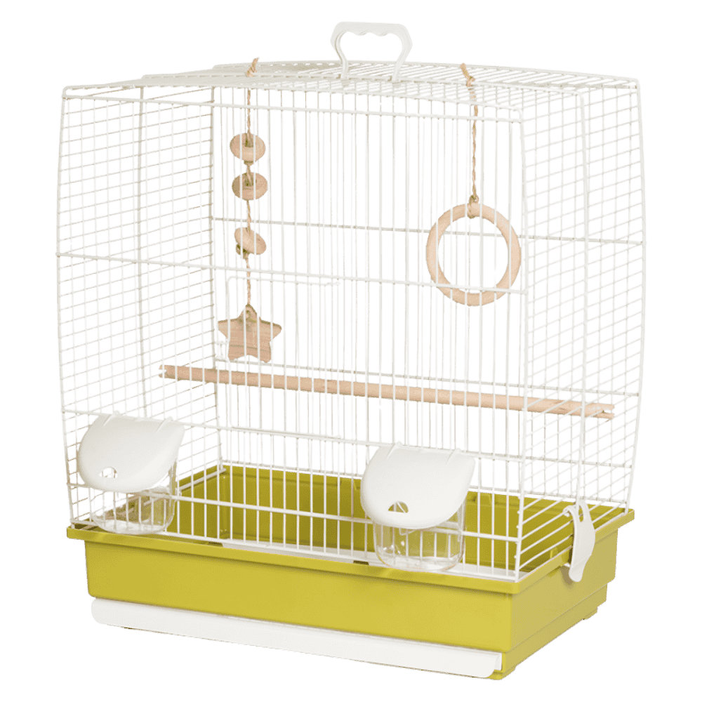Jaula Pájaro 641 Eco Crema Oliva (39X25,5X45 cm) al mejor precio -Todoanimal.es