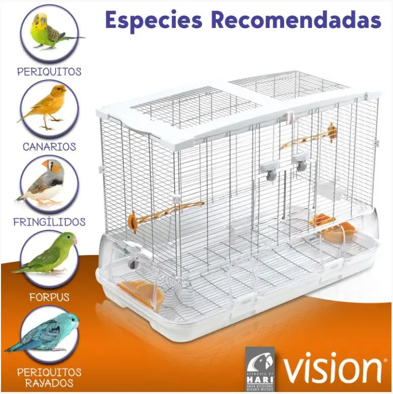 Jaula Pajaro Vision Modelo L01 56X42X78Cm - Precios Más Baratos - Todoanimal
