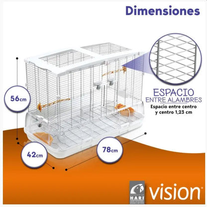 Jaula Pajaro Vision Modelo L01 56X42X78Cm