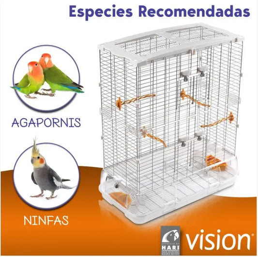 Jaula Pajaro Vision Modelo L12 75X38X92,5Cm (Ninfa)