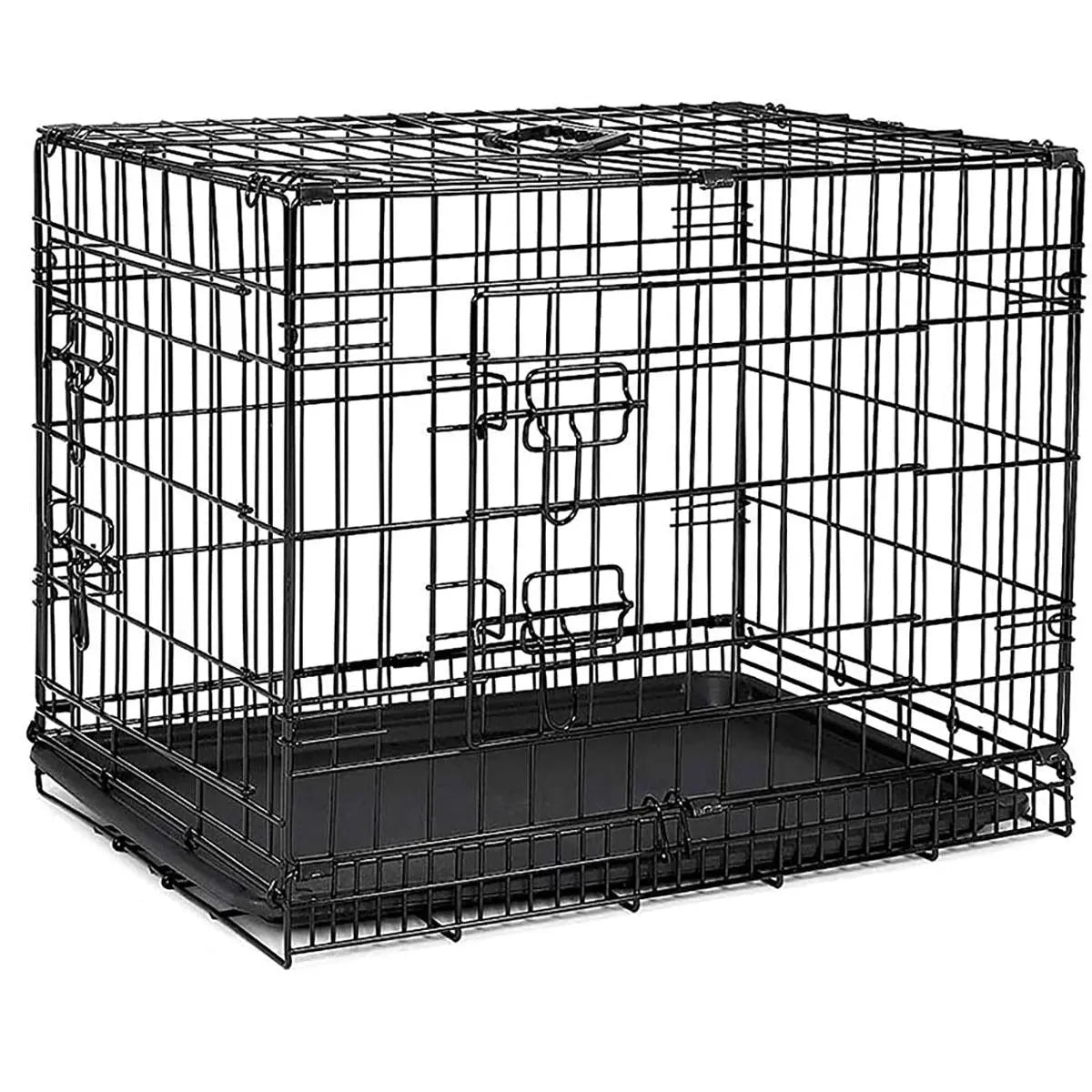 Jaula Perro Transporte 2 Puertas 65X49X43Cm Negra DIALSA RIBECAN S.A.