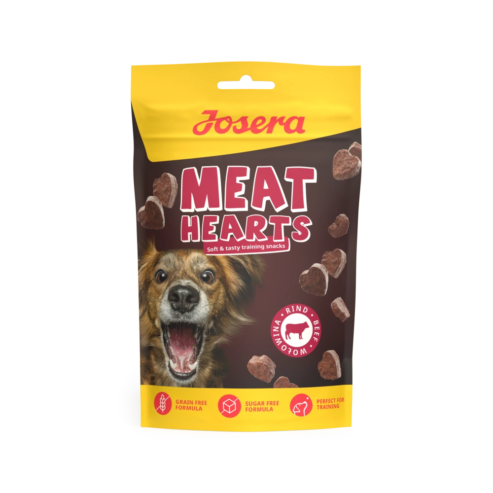 Josera Meat Hearts Ternera Snack de Adiestramiento para Perros al mejor precio -Todoanimal.es