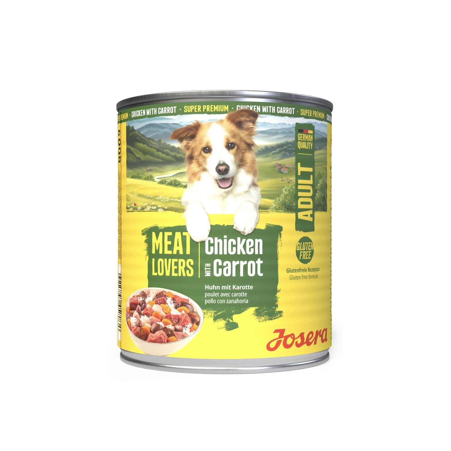 Josera Meat Lovers Menú Pollo con Zanahoria Comida Húmeda para Perros al mejor precio -Todoanimal.es
