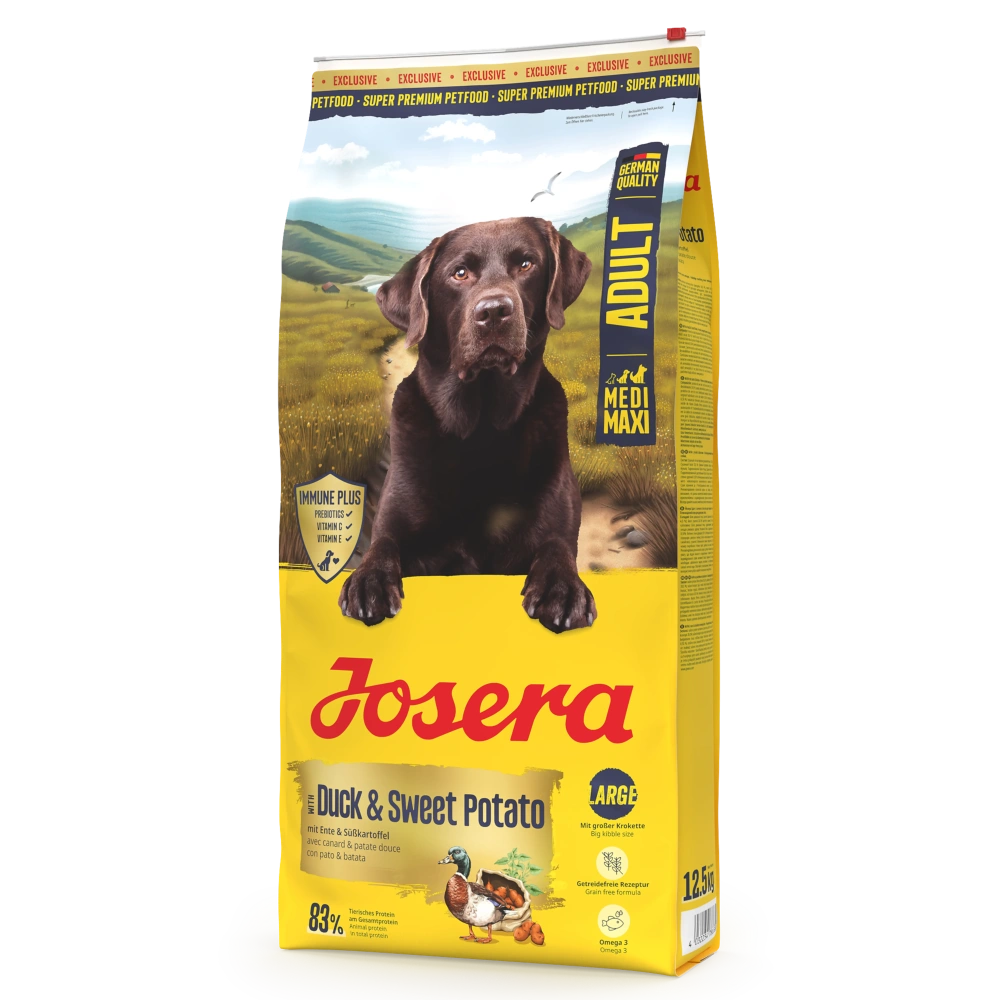 Josera Medium/Maxi Pato y Batata Pienso Sin Cereales para Perros al mejor precio -Todoanimal.es