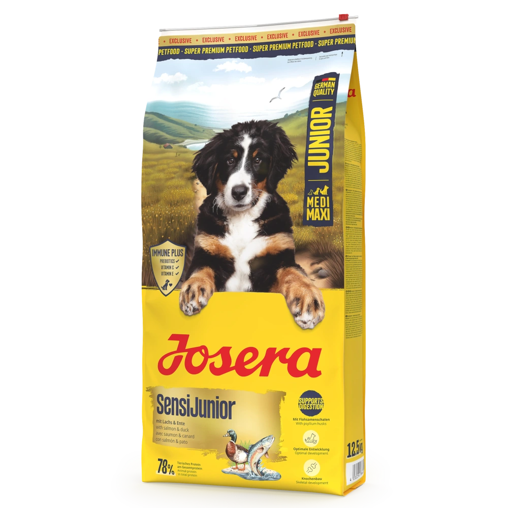 Josera SensiJunior Salmón y Pato Pienso Sin Gluten para Cachorros al mejor precio -Todoanimal.es